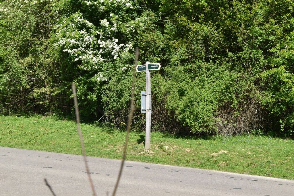 A footpath signpost