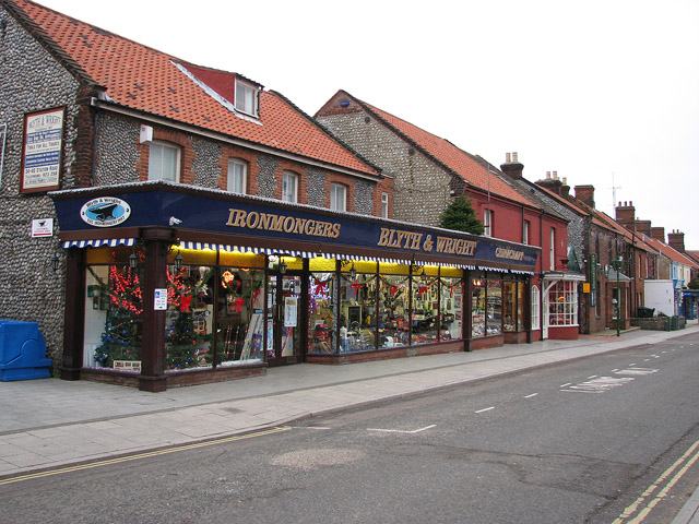 A traditional ironmonger's shop front