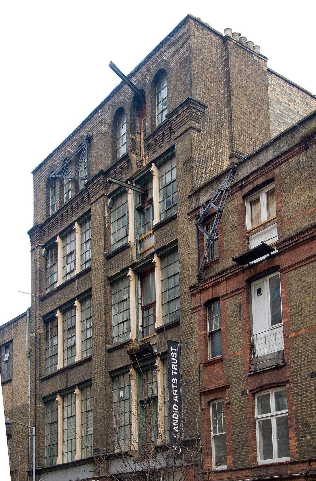 A former warehouse building