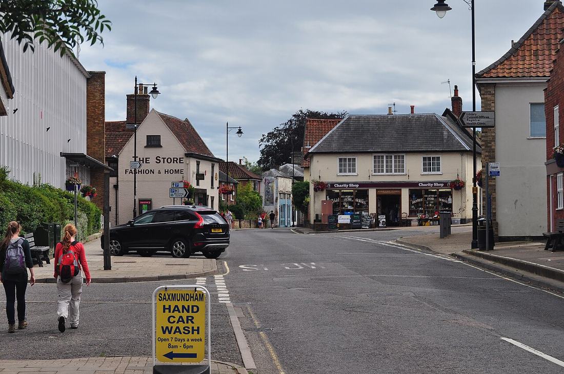 Shops on a high street