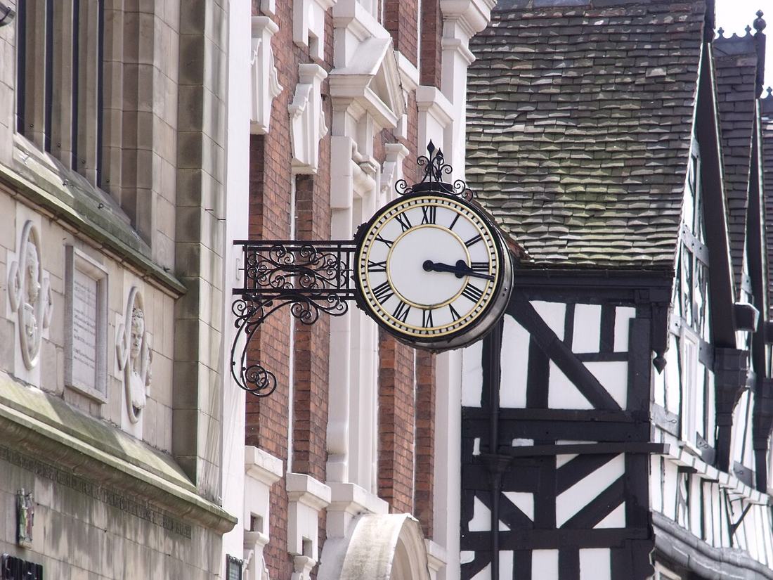 A Tudor cafe building in Lichfield