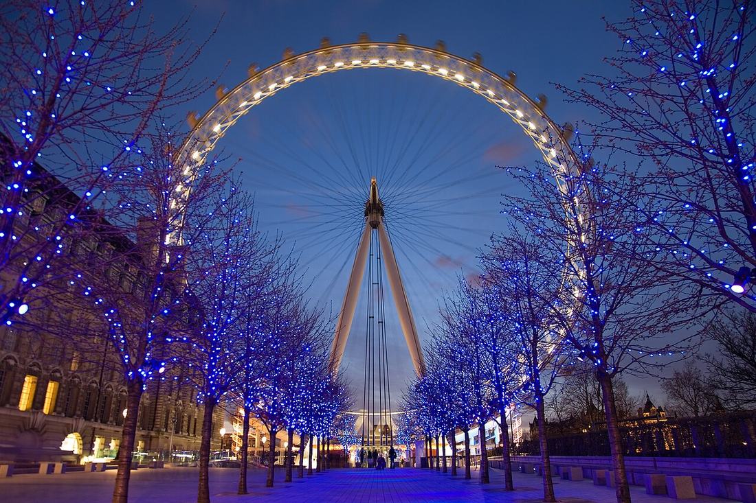 The London Eye at twilight